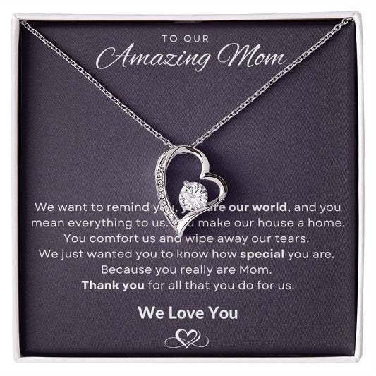 Jewelry To Our Amazing Mom Forever Loved Necklace By Luv Alwayz Gifts For Every Occassion