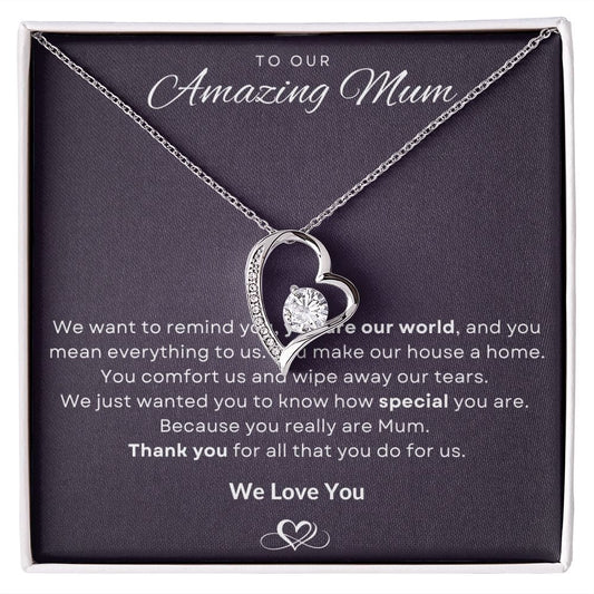 Jewelry To Our Amazing Mum Forever Loved Necklace By Luv Alwayz Gifts For Every Occassion