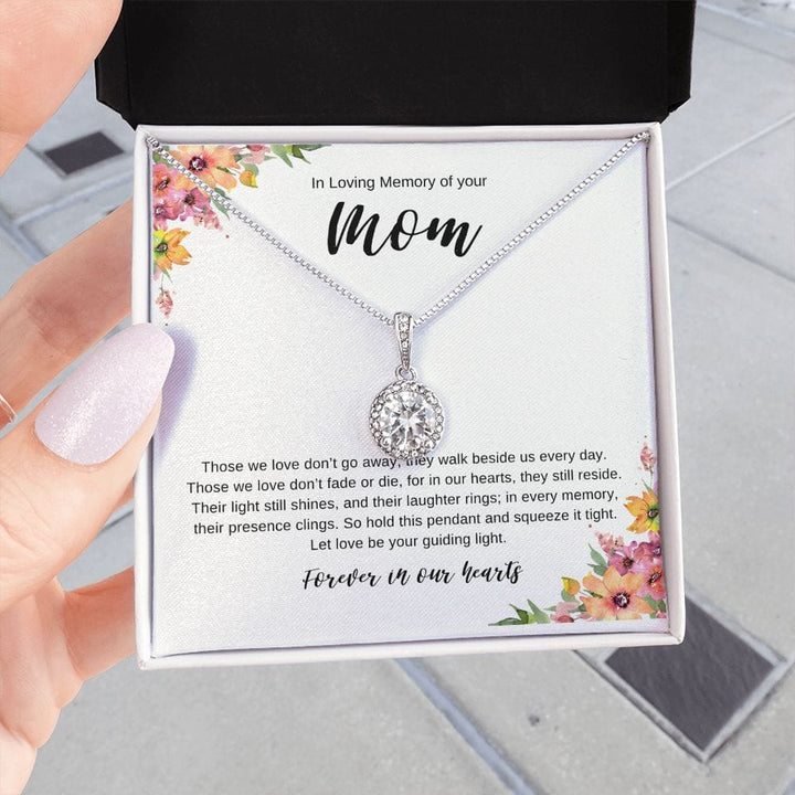 Jewelry Two Tone Box In Loving Memory of your Mom Luv Gem Necklace By Luv Alwayz Gifts For Every Occassion