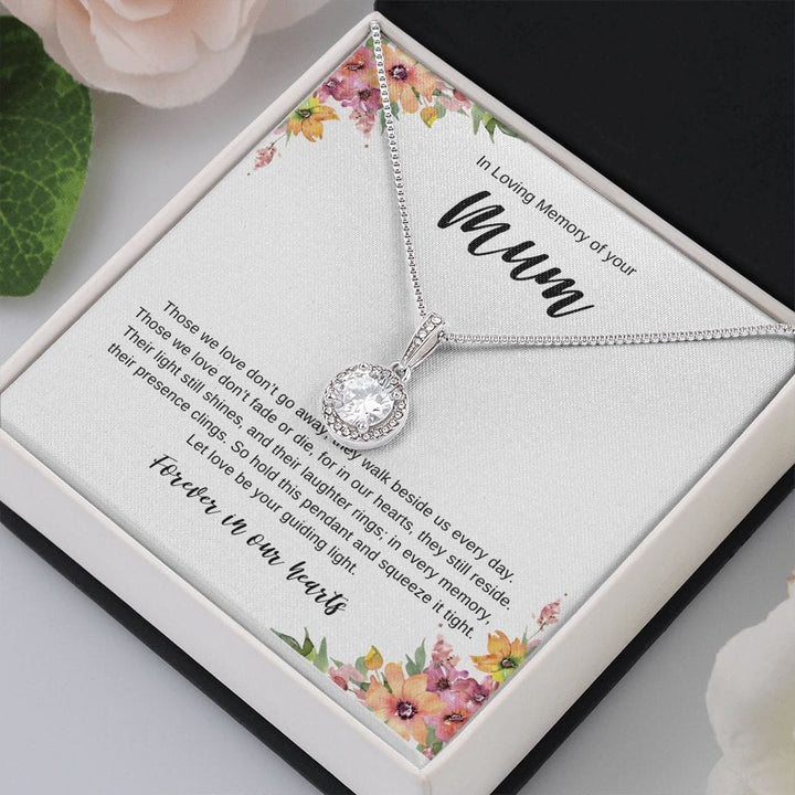 Jewelry Two Tone Box In Loving Memory of your Mum Luv Gem Necklace By Luv Alwayz Gifts For Every Occassion