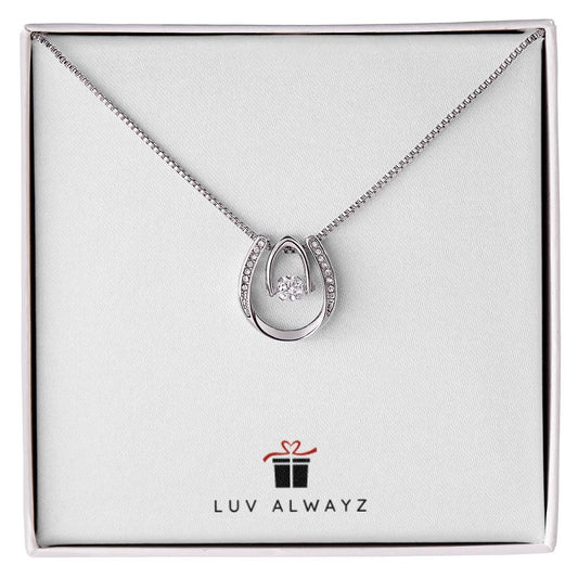 Jewelry Two Tone Box Lucky In Luv Necklace By Luv Alwayz Gifts For Every Occassion