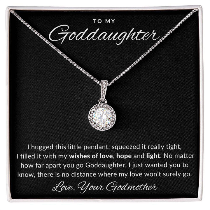 Jewelry Two Tone Box To My Goddaughter Luv Gem Necklace By Luv Alwayz Gifts For Every Occassion