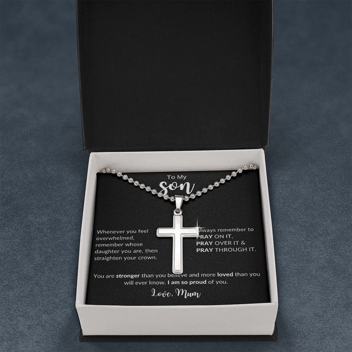 Jewelry Two Tone Box To My Son Pray On It Chain By Luv Alwayz Gifts For Every Occassion