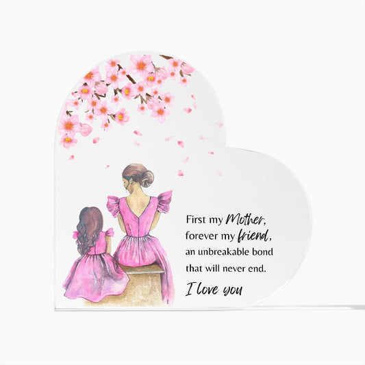 Plaque First My Mother Forever My Friend Heart Shaped Plaque By Luv Alwayz Gifts For Every Occassion