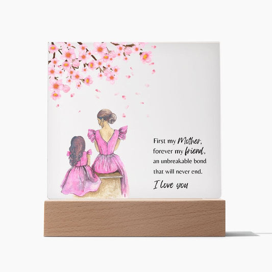 Plaque First My Mother Forever My Friend Square Plaque By Luv Alwayz Gifts For Every Occassion