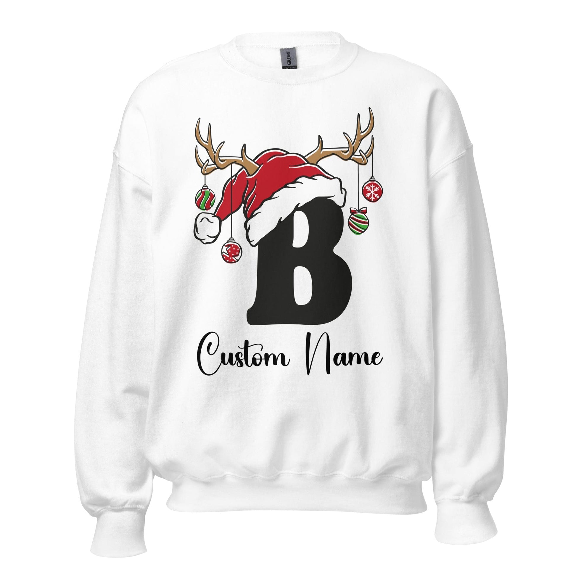 Sweatshirt Reindeer Hat Christmas Novelty Unisex Sweatshirt By Luv Alwayz Gifts For Every Occassion