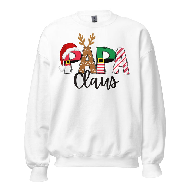 Sweatshirts White / S Papa Claus Sweatshirt By Luv Alwayz Gifts For Every Occassion