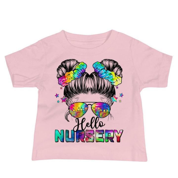 T-shirts Pink / 6-12m Hello Nursery Short Sleeve T-shirt By Luv Alwayz Gifts For Every Occassion