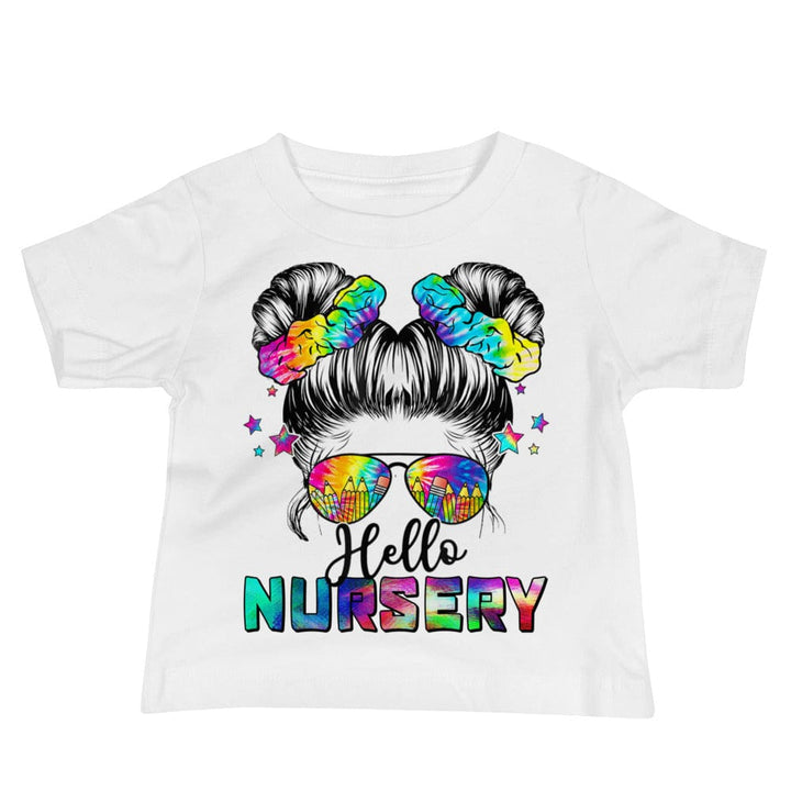 T-shirts White / 6-12m Hello Nursery Short Sleeve T-shirt By Luv Alwayz Gifts For Every Occassion